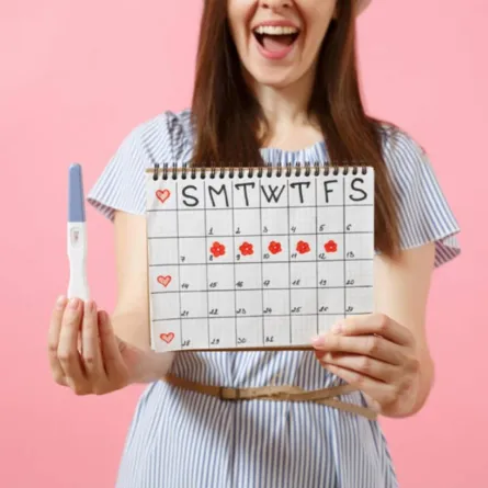صورة لامرأة تحسب أيام التبويض