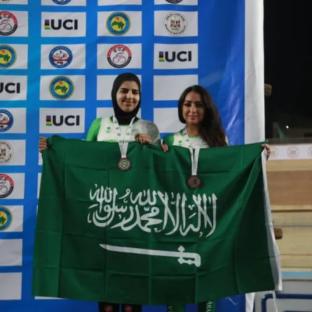 المنتخب السعودي للدراجات سيدات يحقق أول ميدالية عربية