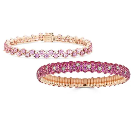 أحدث موديلات أساور ذهب باللون الوردي لخريف 2021