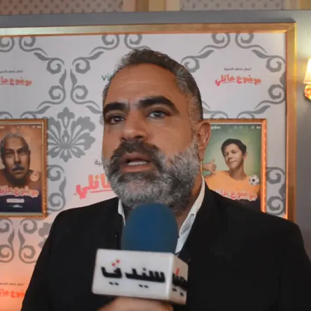 محمد شاهين خلال لقائه مع سيدتي - الصورة من لقاء شاهين بسيدتي