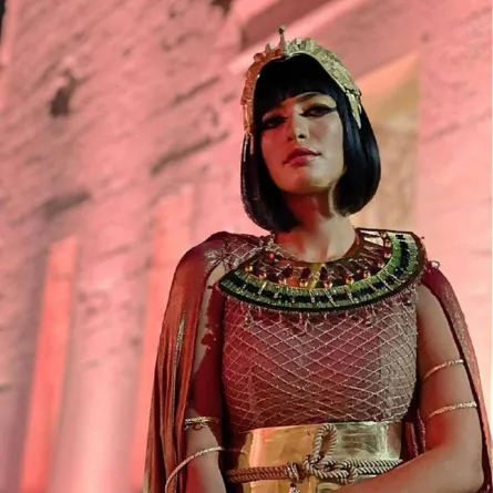 الفاشينيستا والستايلست انچي الانجباوى -الصورة من حساب انچي الانجباوى على انستغرام