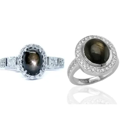 خواتم من حجر النجم الأسود