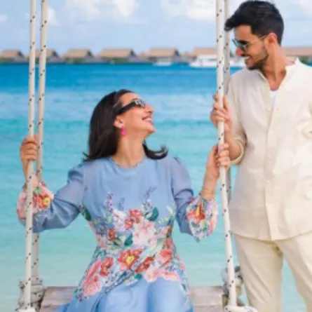 هبة الحسين وزوجها