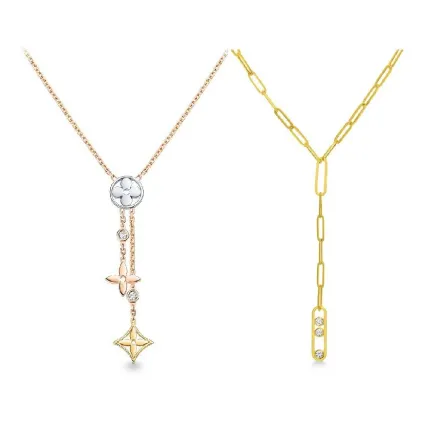 قلادات على شكل حرف Y لإطلالة عصرية جذابة