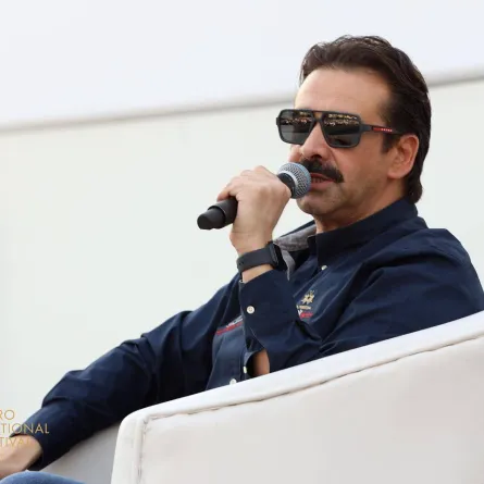 كريم عبد العزيز من ندوة تكريمه - الصور من المركز الإعلامي لمهرجان القاهرة السينمائي