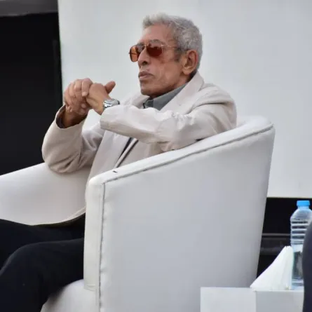 داود عبد السيد من ندوة فيلم الكيت كات - الصورة من  المركز الإعلامي لمهرجان القاهرة السينمائي