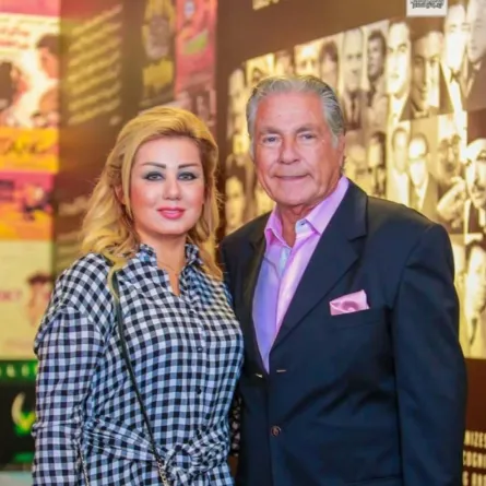 مصطفى فهمي وفاتن موسى - الصورة من حسابها على انستغرام