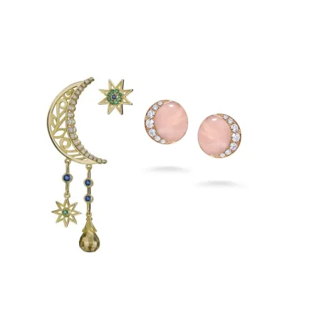 موديلات أقراط على شكل هلال لإطلالة ساحرة في شتاء 2022