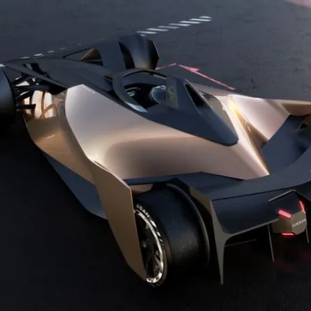 سيارة اريا عالية الأداء بمقعد واحد