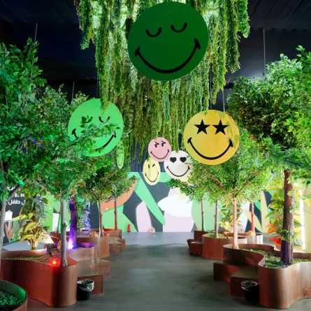 ويستقبل معرض "سمايلي جاردن" الأطفال من عمر سنتين وأكثر