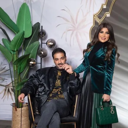 شهاب جوهر وزوجته إلهام الفضالة- الصورة من حساب شهاب الجوهر على انستغرام