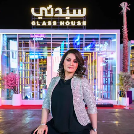 مروة محمد ضيفة "بيت سيدتي الزجاجي" في بوليفارد الرياض - تصوير محمد عثمان