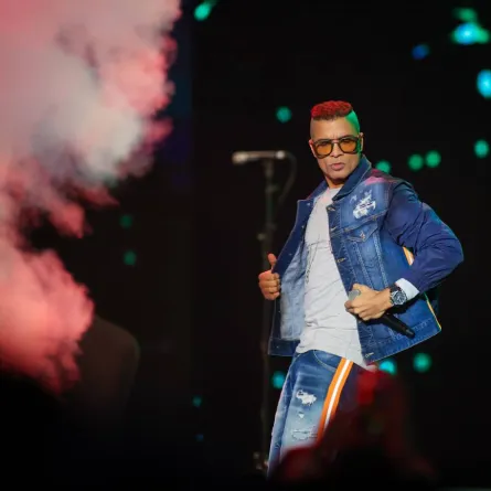 حسن شاكوش في حفله في موسم الرياض- الصورة من المركز الإعلامي لبنش مارك