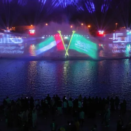 موسم الرياض يحتفل باليوم الوطني الخمسين لدولة الإمارات- الصور من حساب موسم الرياض على تويتر