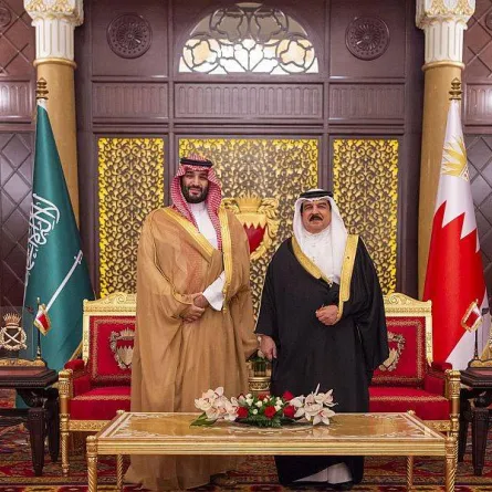 زيارة ولي عهد السعودية للبحرين - الصورة من واس