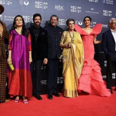 ديبيكا بادكون ورانفير سينغ في مهرجان البحر الأحمر السينمائي- الصورة من حساب المهرجان على إنستغرام