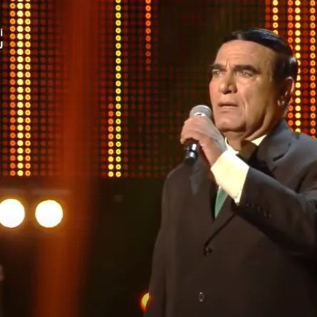 الفنان الراحل عامر توفيق - الصورة من برنامج ذا فويس على يويتوب