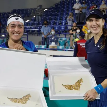 أنس جابر أول عربية تحصد لقب بطولة مبادلة العالمية للتنس - الصورة من "وام" 