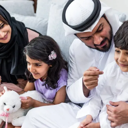 صورة لعائلة عربية