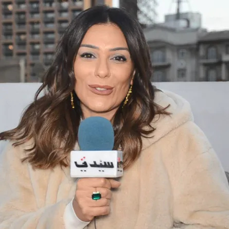 إنجي المقدم خلال لقائها بسيدتي - الصورة خاصة بسيدتي