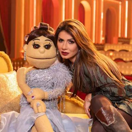 نجلاء بدر من كواليس برنامج لايف من الدوبلكس - الصورة من حسابها على انستغرام