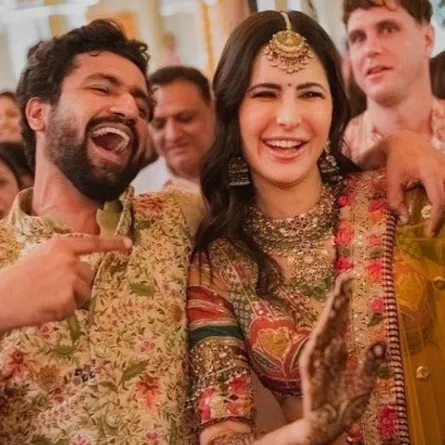 زفاف كاترينا كيف وفيكي كوشال- الصورة من حساب كاترينا كيف على إنستغرام