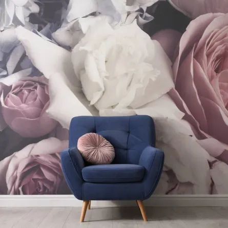 ورق الجدران في غرفة الجلوس