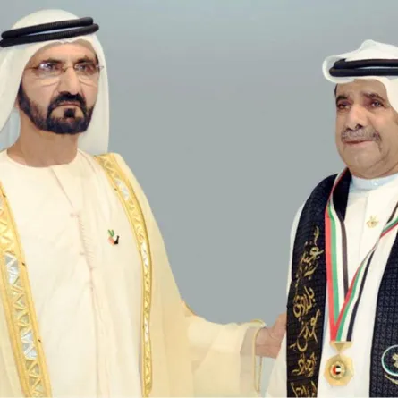 وفاة أول ممرض إماراتي - الصورة من حساب الشيخ محمد بن راشد آل مكتوم على تويتر