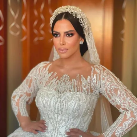 حفل زفاف ماهيتاب ماجد المصري - الصورة من حساب والدتها منى إش إش على انستغرام