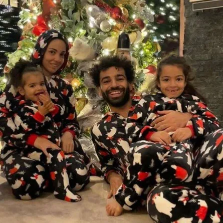 إحتفال محمد صلاح بموسم الأعياد- الصورة من حسابه على إنستغرام