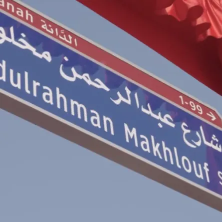 بتوجيهات من محمد بن زايد تدشين شارع عبد الرحمن مخلوف. الصورة من "وام"