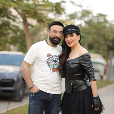 عبير صبري وزوجها - الصورة من حسابها على انستغرام