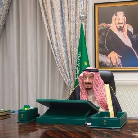 جلسة مجلس الوزراء برئاسة خادم الحرمين الشريفين الملك سلمان بن عبد العزيز آل سعود - الصورة من "واس"