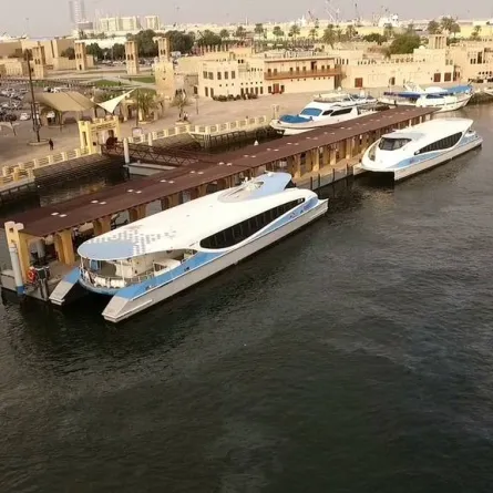 مركبات فيري دبي - الصورة من حساب هيئة الطرق والمواصلات على تويتر