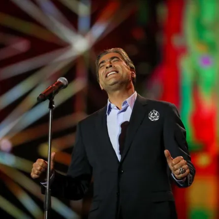 وائل كفوري من حفله في موسم الرياض - الصورة من المركز الإعلامي لروتانا