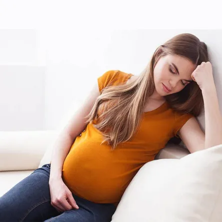 صورة لحامل تعاني من  فقر الدم