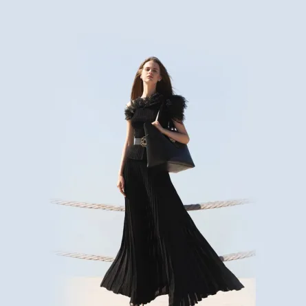 موديلات فساتين سهرة بالريش