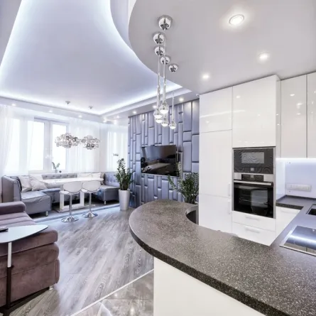 ديكورات سقفيّة منفّذة بالجبس 