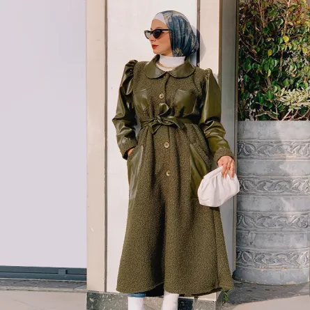 أفكار لتنسيق الفستان الميدي مع الحجاب