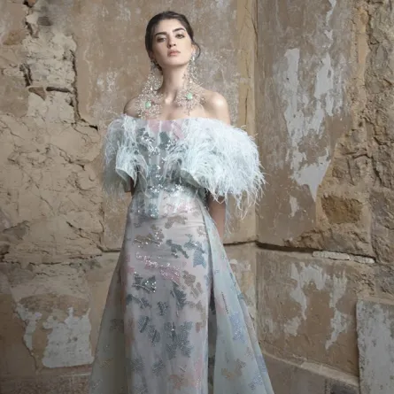 فساتين زفاف مزينة بالشراشيب 2021