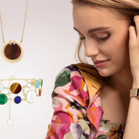 أجمل تصاميم مجوهرات وساعات حجر عين النمر