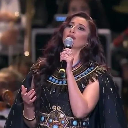 خلال زياتها متحف الحضارة.. سوبرانو حفل المومياوات أميرة سليم تشدو للملكة حتشبثوت