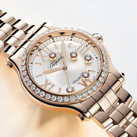 ساعة Happy Sport الرمزية من شوبارد Chopard تتوافق مع مفهوم "النسبة الذهبية"