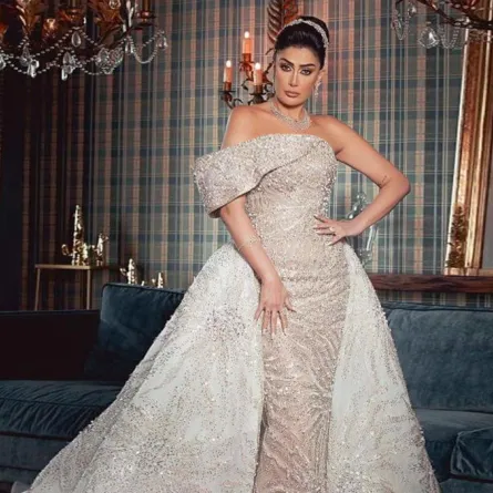 نجمات مسلسلات رمضان 2021 بفساتين الزفاف