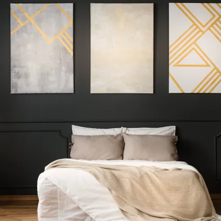 الألوان الداكنة في ديكورات غرف النوم 