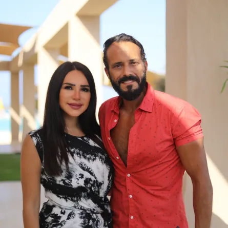 بالصور: إنجي علاء مفاجأة زوجها يوسف الشريف في كوفيد25 