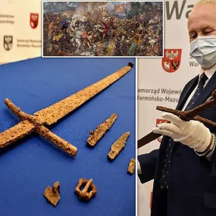 اكتشاف سيف فى بولندا يرجع تاريخه إلى العصور الوسطى