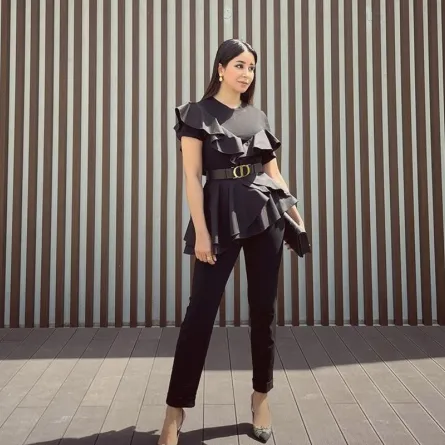 أجمل إطلالات أسيل عمران المحتشمة 