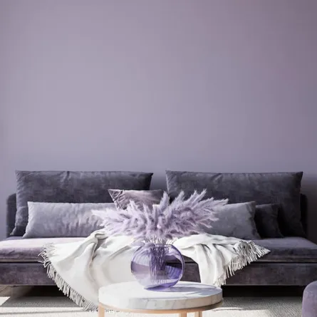 البنفسجي لون الديكور الداخلي الفخم