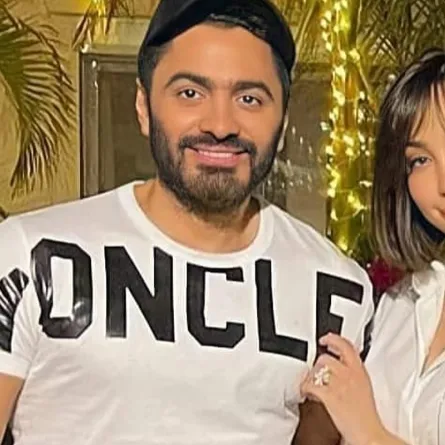 بالصور: هل خضع تامر حسني وبسمة بوسيل لجراحة تجميل؟